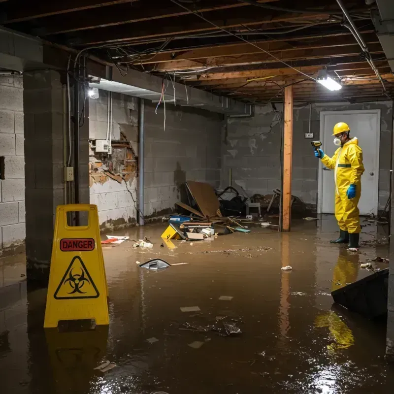 Flooded Basement Electrical Hazard in Stanardsville, VA Property